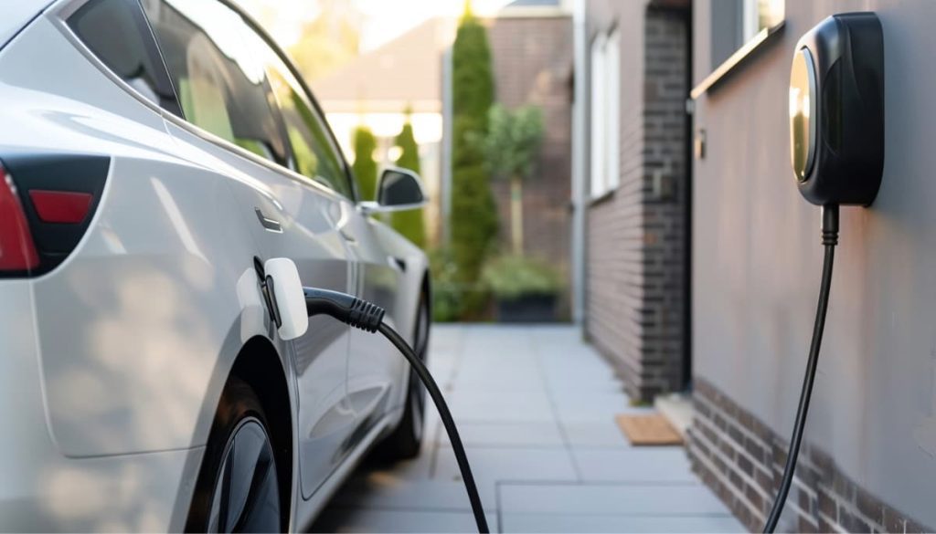 ev charger installation at home electric vehicle charging while parked at home